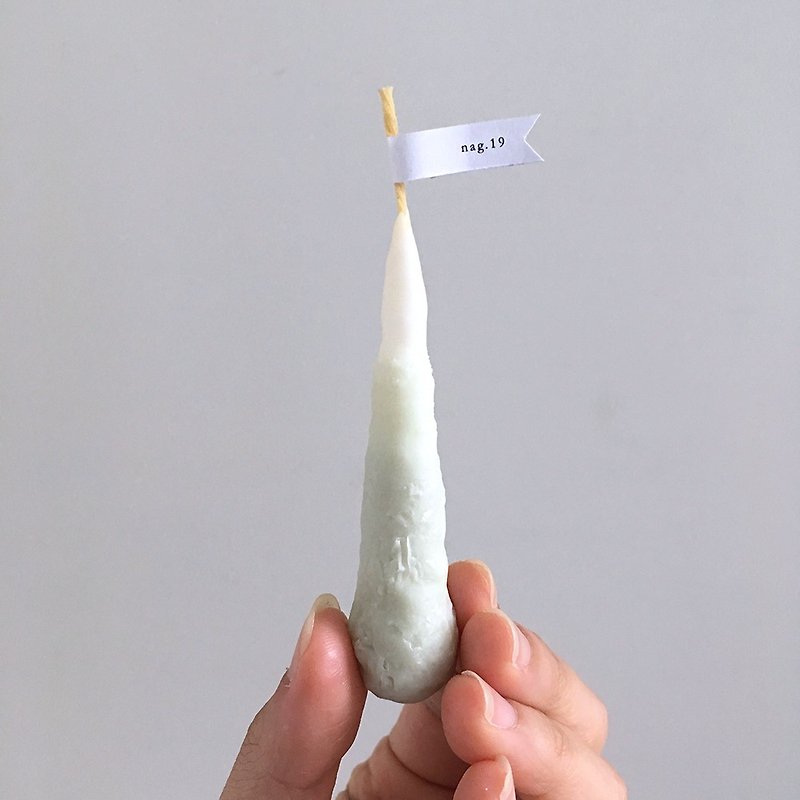 f i n g e r s | 中指头蜡烛 handmade candle #middle finger - 蜡烛/烛台 - 蜡 绿色