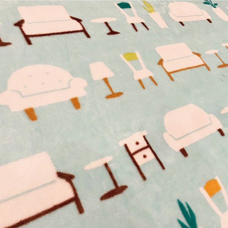 日本丸真 Porukka 葡萄牙设计北欧插画薄毛毯 - 被子/毛毯 - 其他材质 