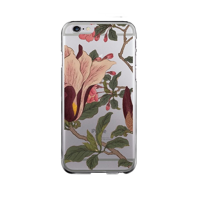 Hard plastic clear iPhone case Samsung Galaxy case Phone case floral 41 - 手机壳/手机套 - 塑料 