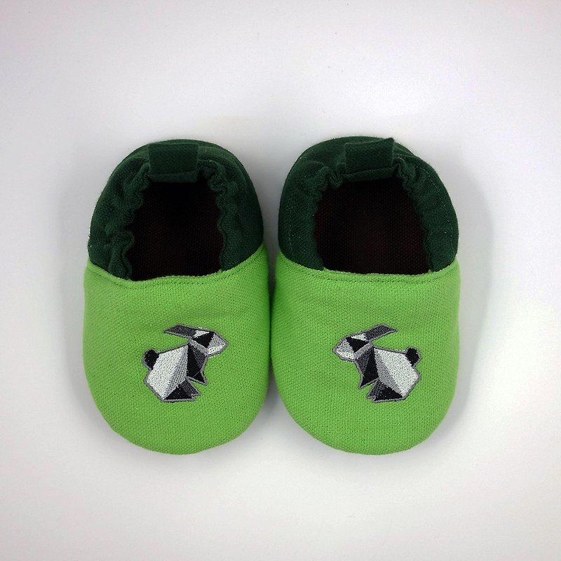 (Rabbit Mint Baby) 纯棉折纸兔刺绣宝宝学步鞋 - (C0002) - 童装鞋 - 棉．麻 绿色