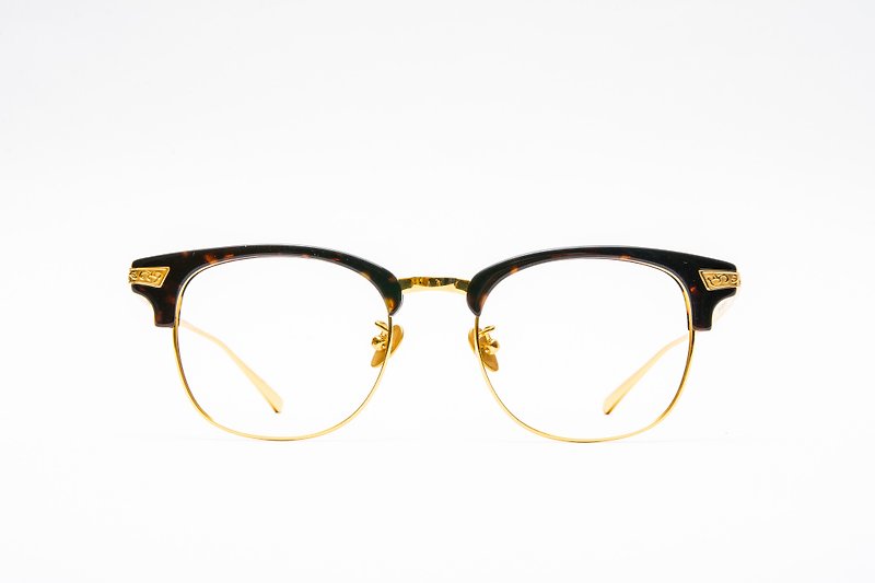 绅士眉框│日本设计-【纯钛合金制作】-玳瑁金 - 眼镜/眼镜框 - 其他材质 