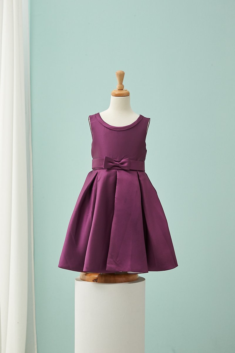 HAO.HAO kids 圆领公主裙-紫色 - 童装礼服/连衣裙 - 其他材质 紫色