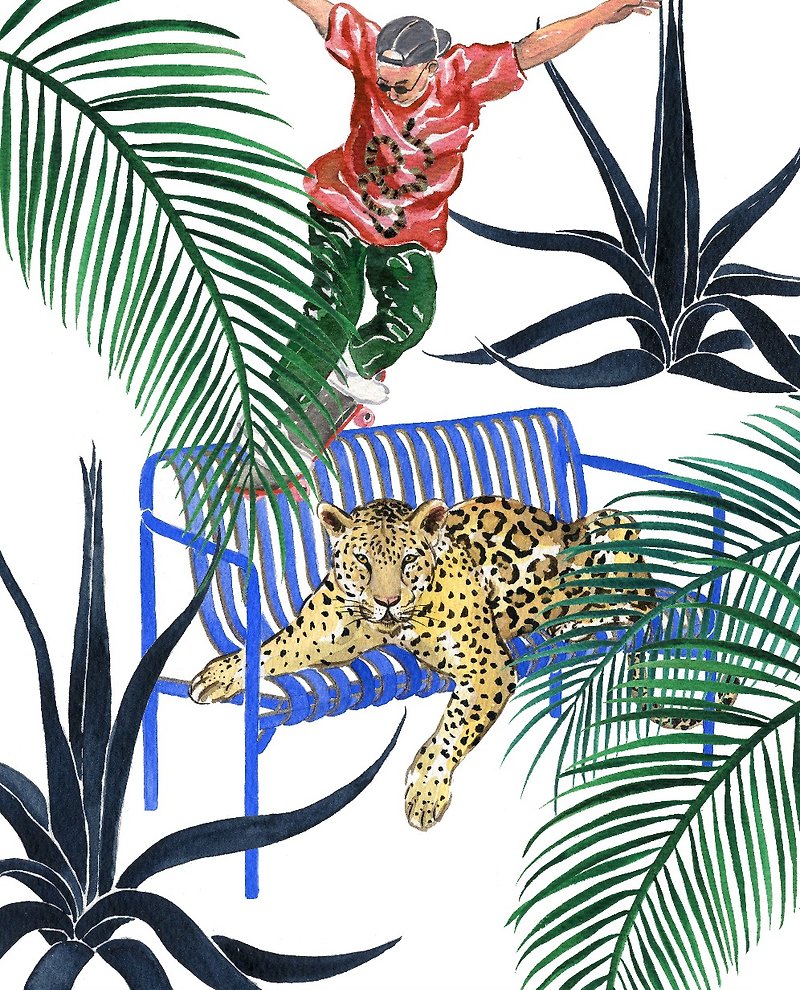 Jungle Pali 复制画 - 海报/装饰画/版画 - 纸 白色