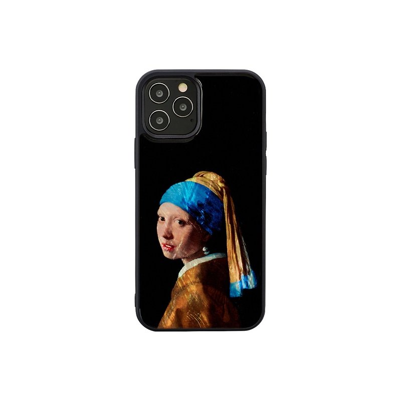 Man&wood iPhone 12 mini 天然贝壳 造型保护壳-珍珠耳环少女 - 手机壳/手机套 - 贝壳 多色