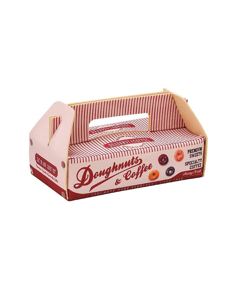 日本Magnets 仿甜甜圈收纳盒造型趣味面纸盒(红色) - 纸巾盒 - 其他材质 红色