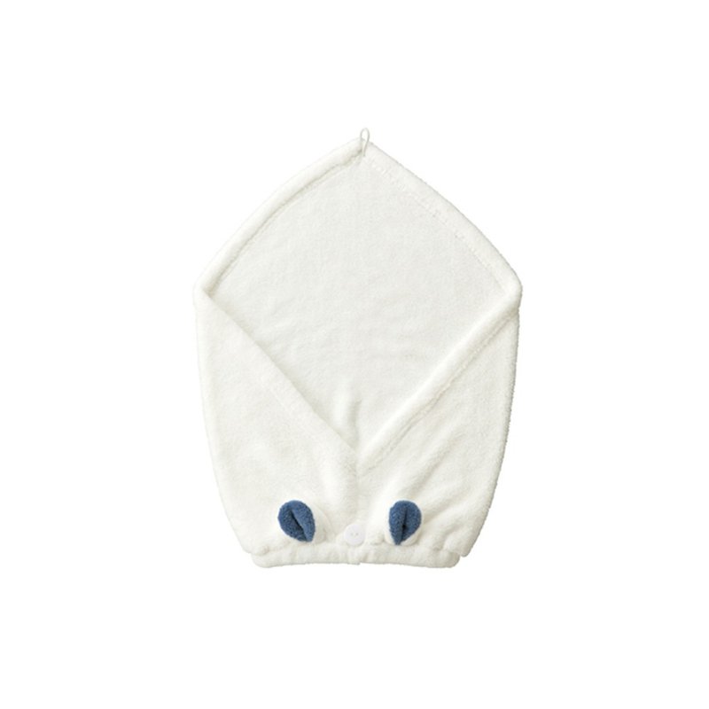 CB Japan 动物造型超细纤维擦头包巾-北极熊白 - 毛巾浴巾 - 聚酯纤维 白色