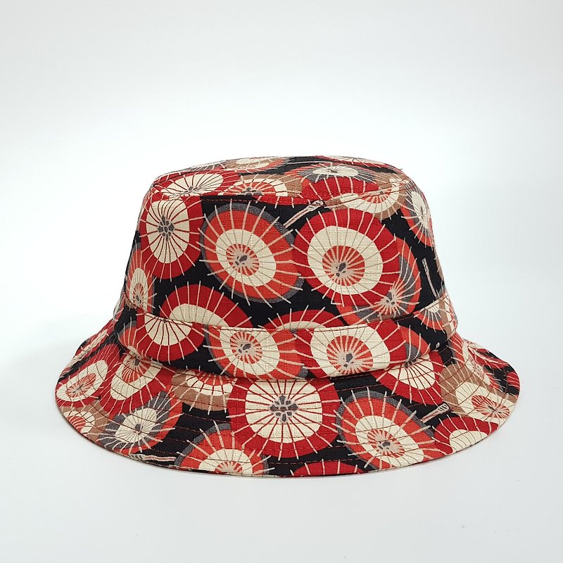 英式圆盘绅士帽- 日/和伞 #父亲节 #礼物  #率性 #气质 #街头 - 帽子 - 棉．麻 红色
