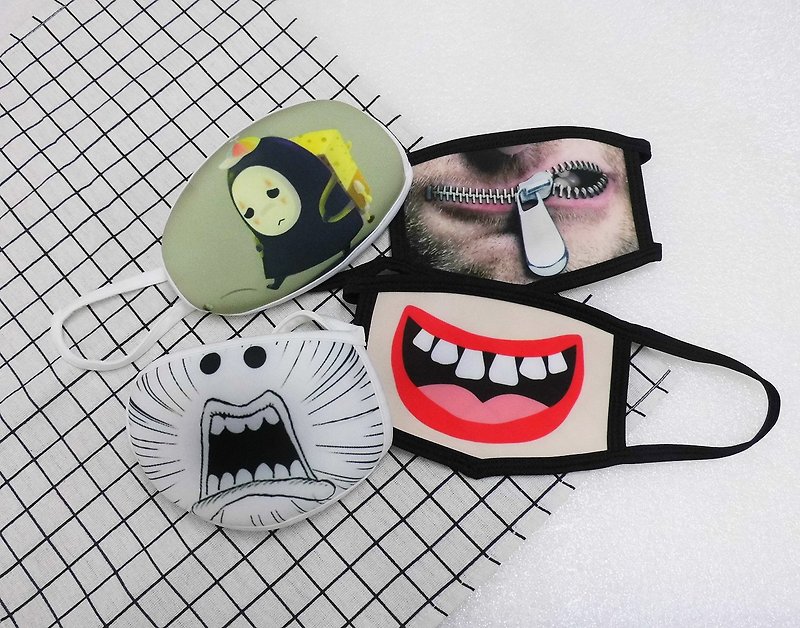 定制化 眼罩 口罩 动漫卡通人物 创意 搞笑 口罩 眼罩 订做 订制