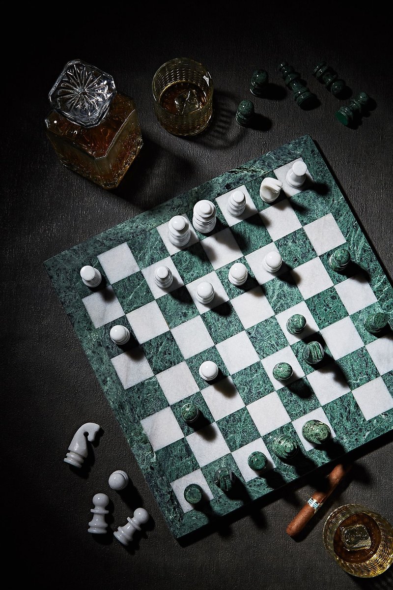 大理石西洋棋 (MIT花莲制) 收藏/送礼/自用 - 其他 - 其他材质 白色