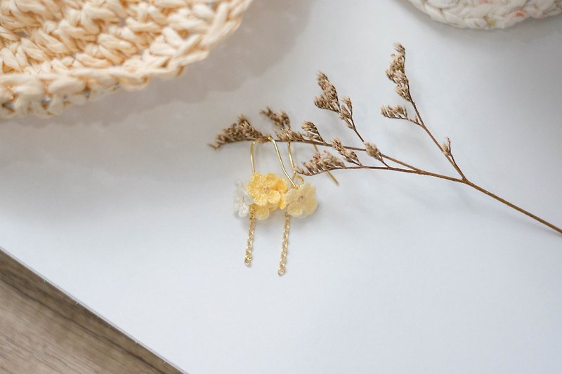 Minimal Flower Crochet Earring