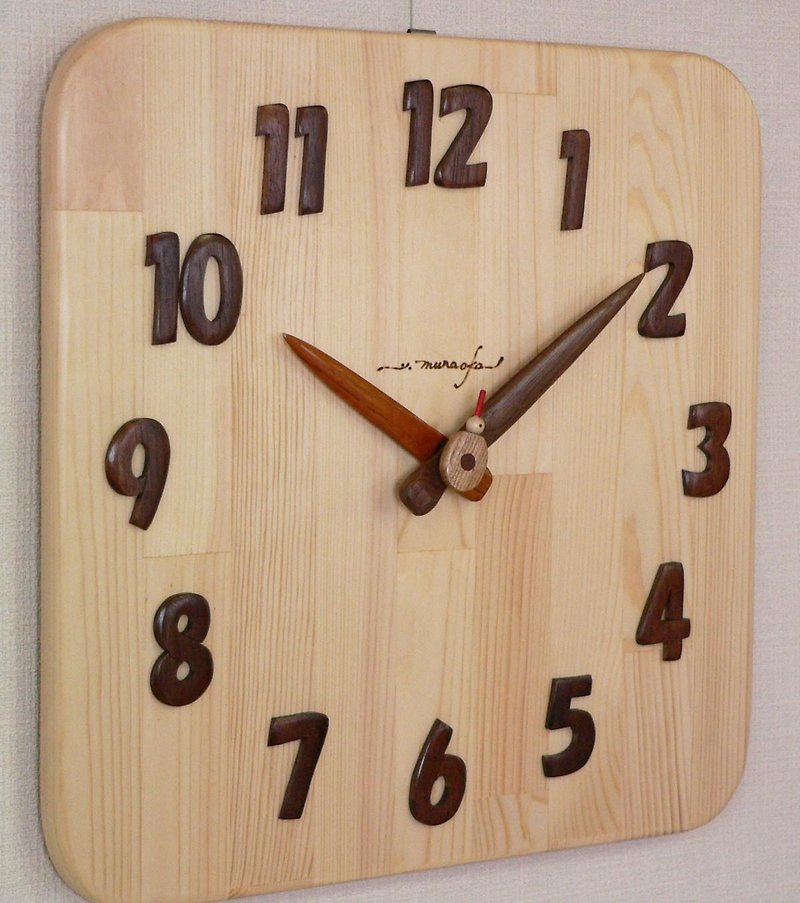 大きな時計　４０ｃｍ - 时钟/闹钟 - 木头 