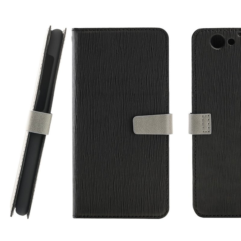 CASE SHOP HTC One A9s 木纹侧掀站立式皮套-黑(4716779658392) - 其他 - 塑料 黑色