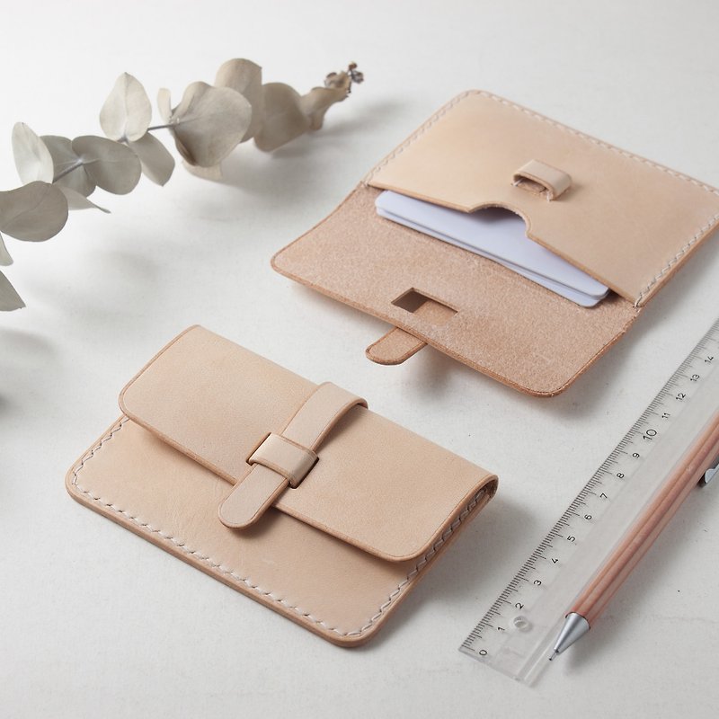 SEANCHY 全手工真皮革 名片夹卡片套随身包 可定制 原创设计 - 证件套/卡套 - 真皮 咖啡色