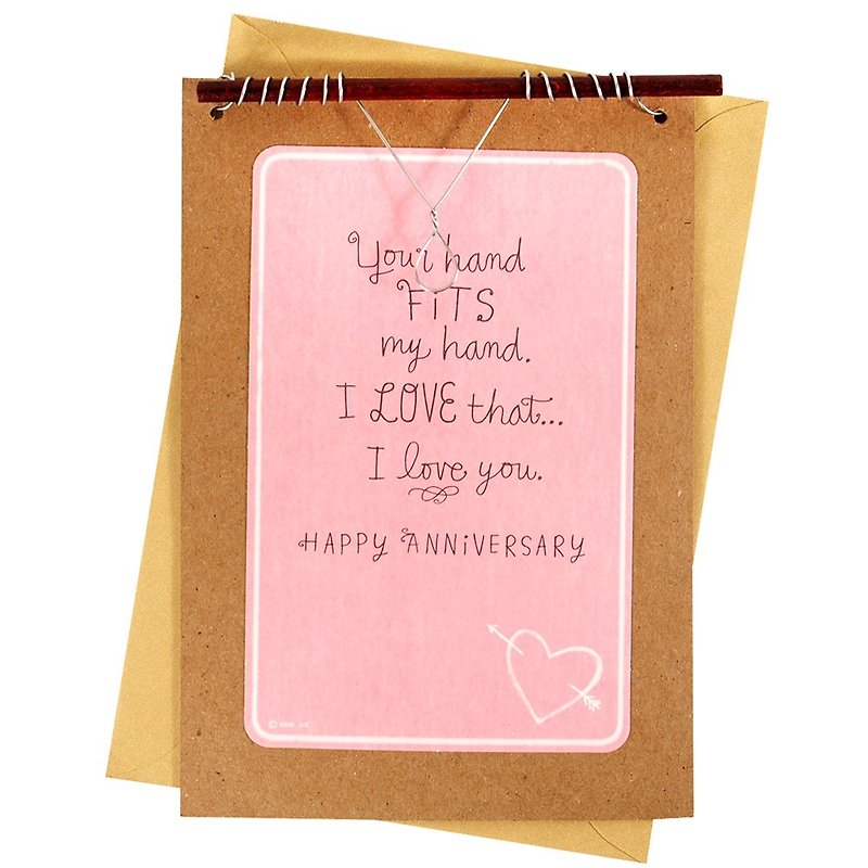 真爱是远比牵手更加深刻的事【Hallmark-创意手作卡片 周年感言】 - 卡片/明信片 - 纸 粉红色