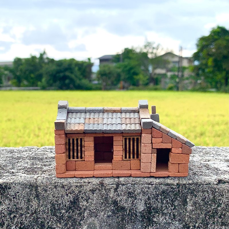 【DIY材料组合包】起家厝/小砖块模型/迷你红砖/台湾传统筑 - 其他 - 其他材质 