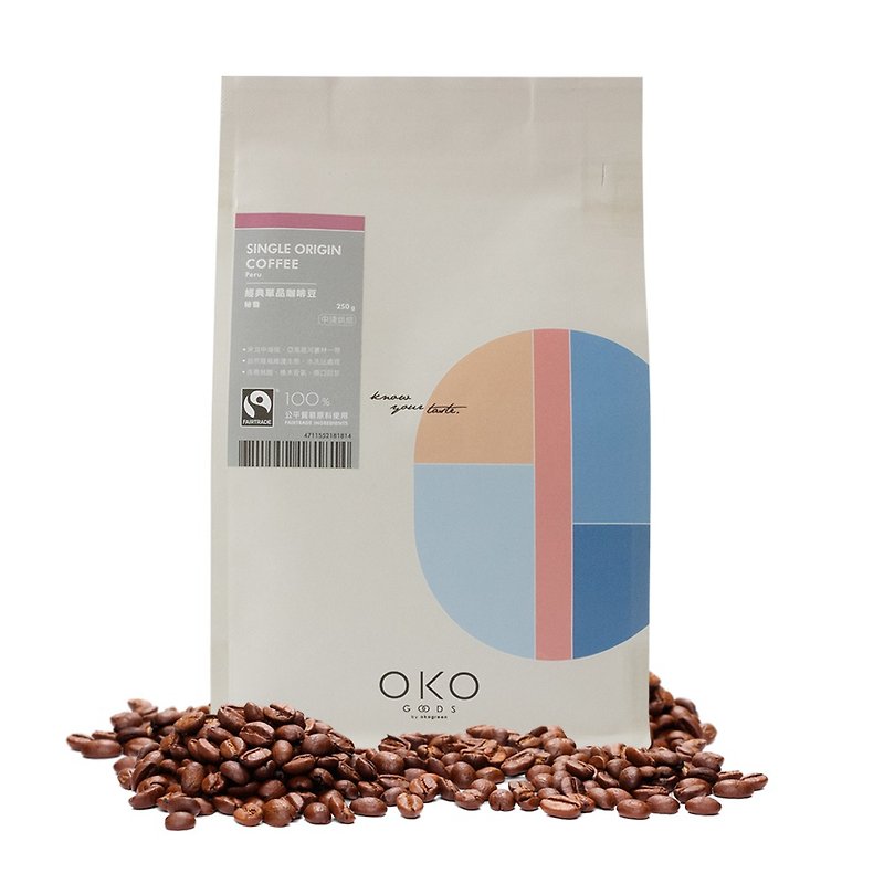 【生态绿】单品咖啡豆/秘鲁/中浅烘焙 (250g) - 咖啡 - 新鲜食材 