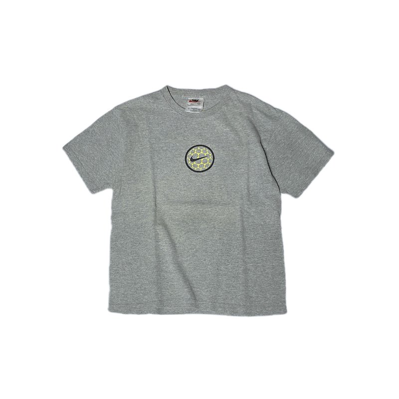 古着美国Nike Logo设计图样灰色运动T-shirt - 男装上衣/T 恤 - 其他材质 多色