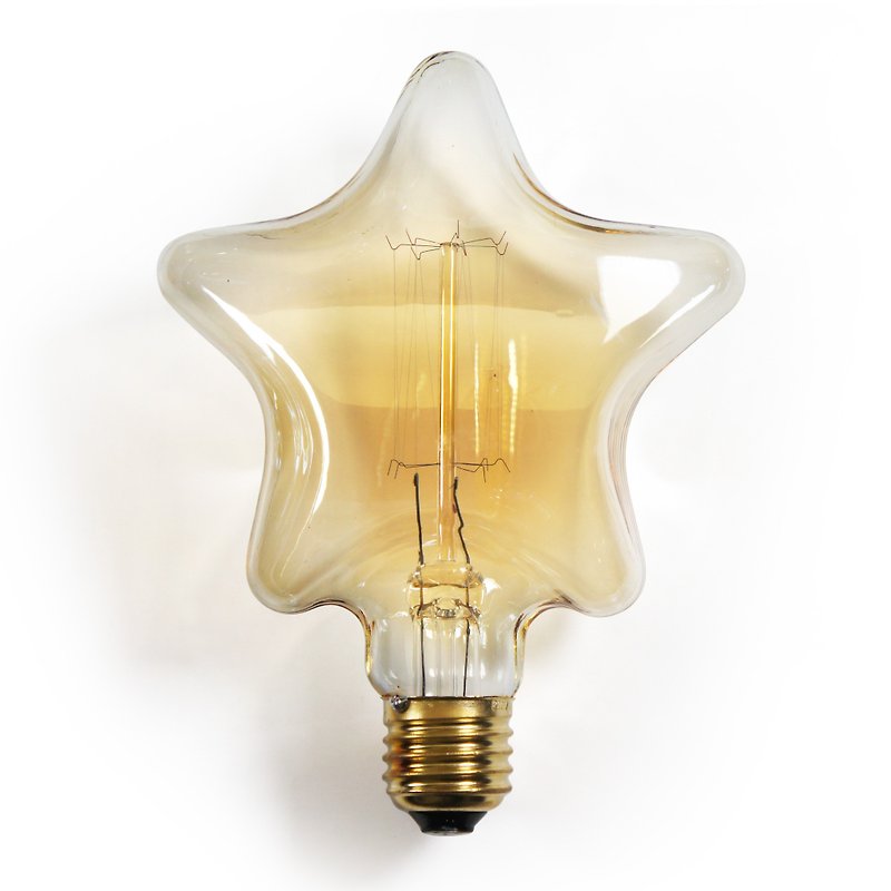 星形灯泡 Edison-Style, 爱迪生复古钨丝灯泡 : 1 个 (纯灯泡) - 灯具/灯饰 - 玻璃 金色