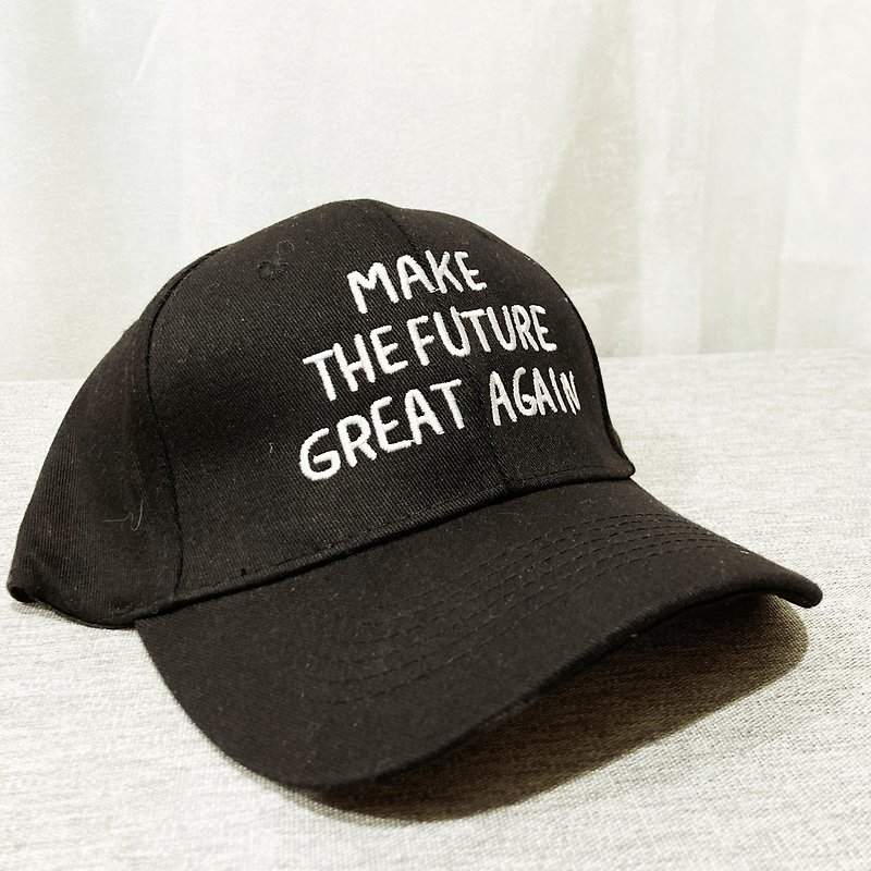 让未来再次伟大 棒球帽 MAKE THE FUTURE GREAT AGAIN CAP - 帽子 - 棉．麻 