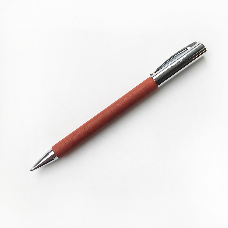 Faber-Castell 辉柏成吉思汗AMBITION 天然梨木笔杆原子笔 | 德国 - 圆珠笔/中性笔 - 木头 咖啡色