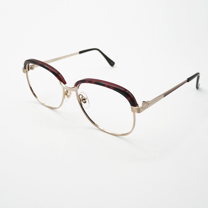 梦露眼镜店 / 日本90年代古董眼镜框 no.A30 vintage - 眼镜/眼镜框 - 贵金属 金色