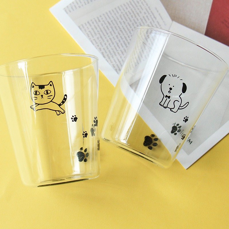 U-PICK原品生活 灯工玻璃杯耐热水杯饮料杯手绘动物阿猫阿狗 - 茶具/茶杯 - 玻璃 