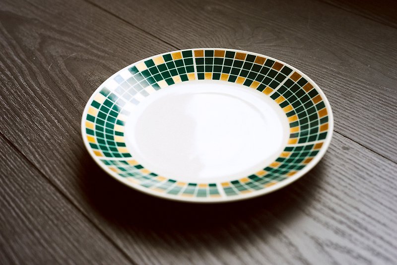 Lichte Porzellan 古董马赛克点心盘/蛋糕盘 - 盘子/餐盘/盘架 - 瓷 绿色