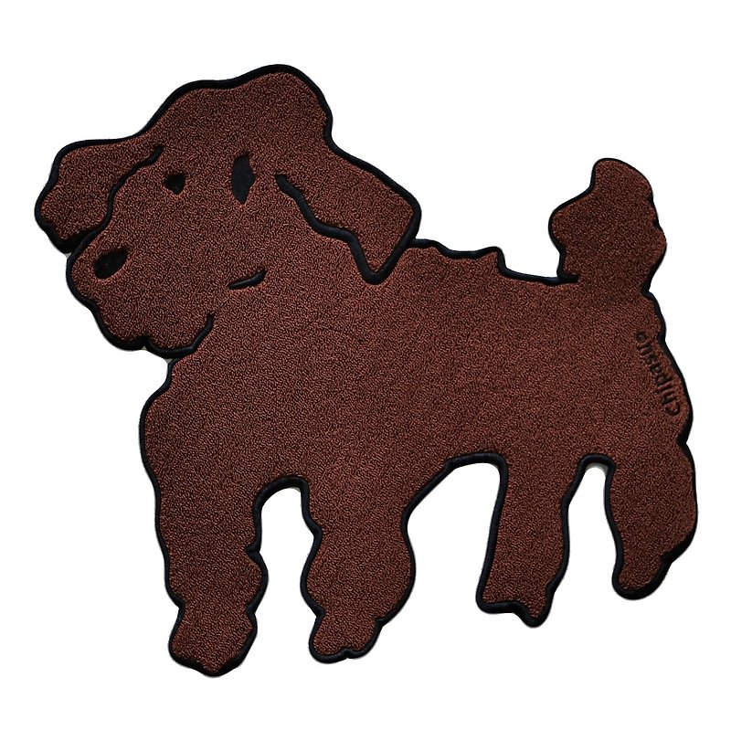 DOG RUG Vol.1  #2 Poodle Red 宠物造型地毯 红贵宾 - 地垫/地毯 - 棉．麻 