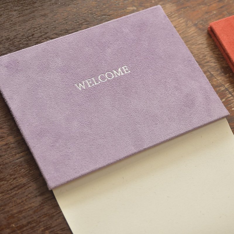 Welcome 活动留言本 | 手感温暖 定制化烫金签名册 - 笔记本/手帐 - 纸 紫色