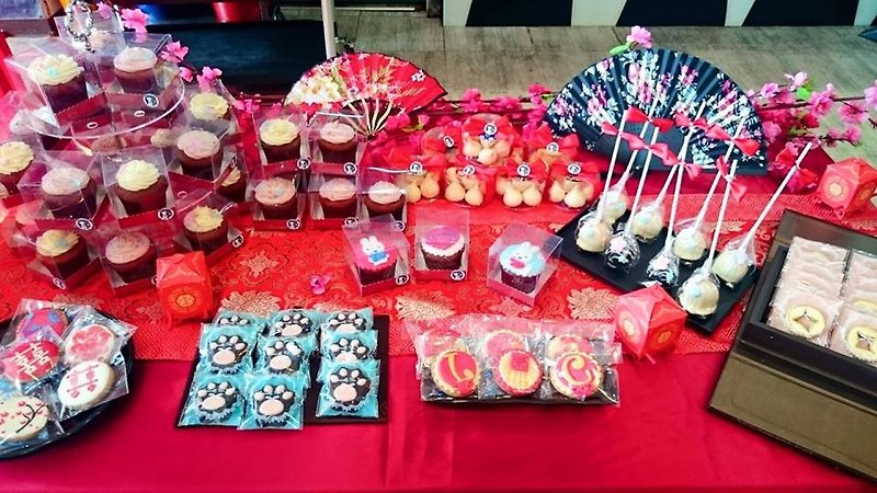 中国风古典婚礼Candy Bar - 蛋糕/甜点 - 新鲜食材 红色