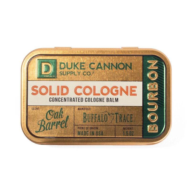 Duke Cannon 有机固态古龙水 - 波本威士忌 - 香水/香膏 - 植物．花 