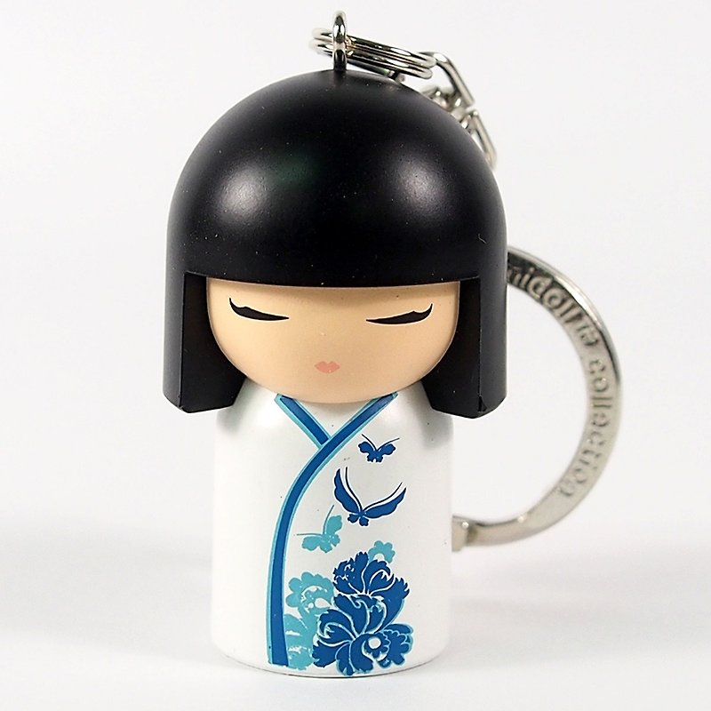 钥匙圈-Naoko 真诚的孩子【Kimmidoll 和福娃娃钥匙圈】 - 钥匙链/钥匙包 - 其他材质 白色