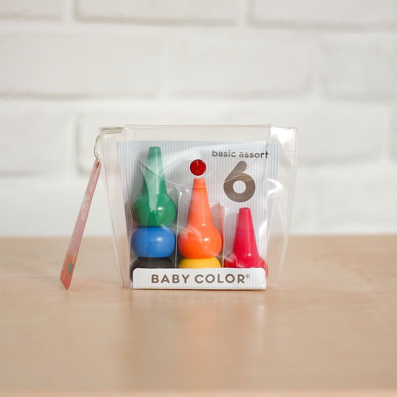 【AOZORA】日本BabyColor儿童安全积木蜡笔 (6色-彩虹) - 玩具/玩偶 - 颜料 多色