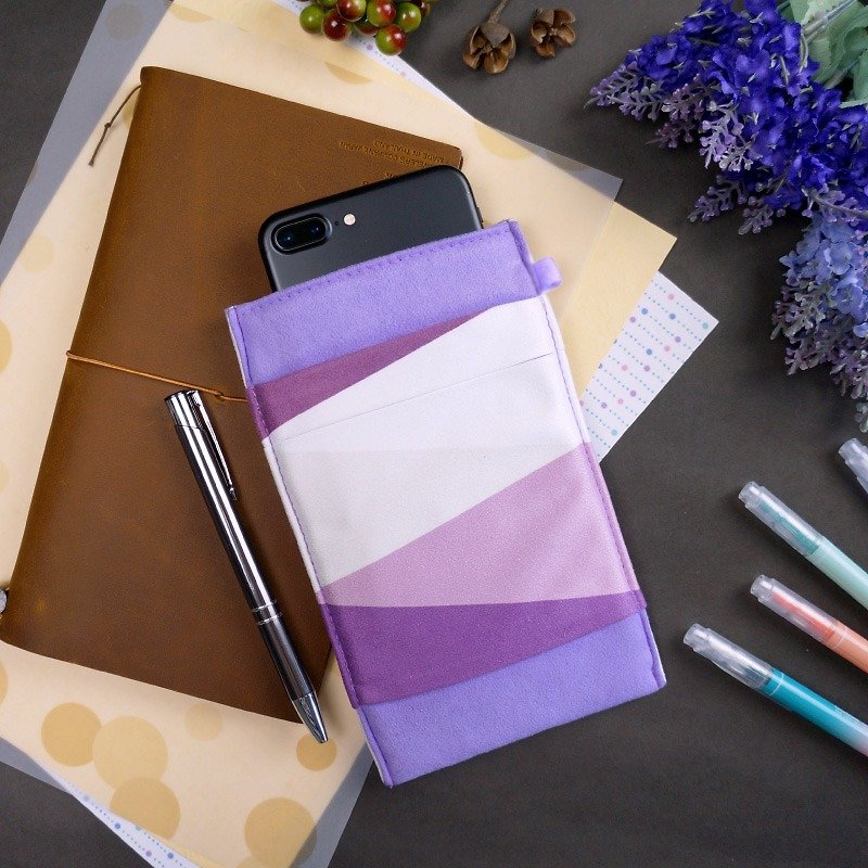 Om几何【粉紫】专利可擦拭手机套 期间限定 - 手机壳/手机套 - 其他人造纤维 紫色