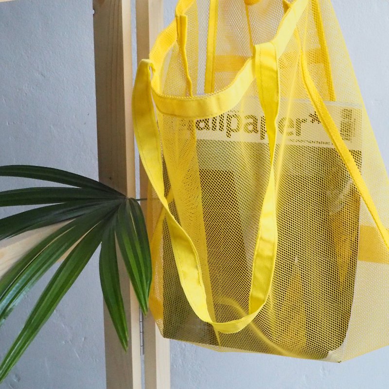 YELLOW CLEAR BAG - 侧背包/斜挎包 - 聚酯纤维 黄色