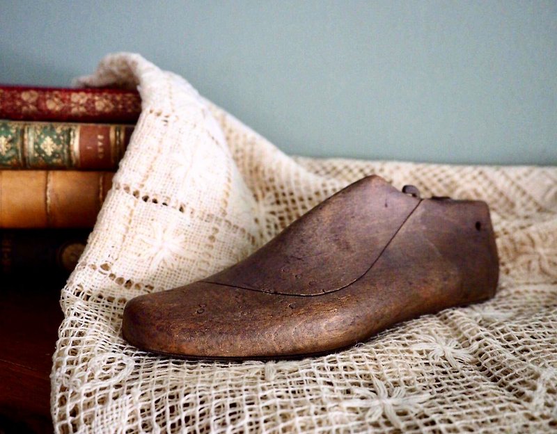 美国木制棕咖啡黑色老鞋撑 - 摆饰 - 木头 