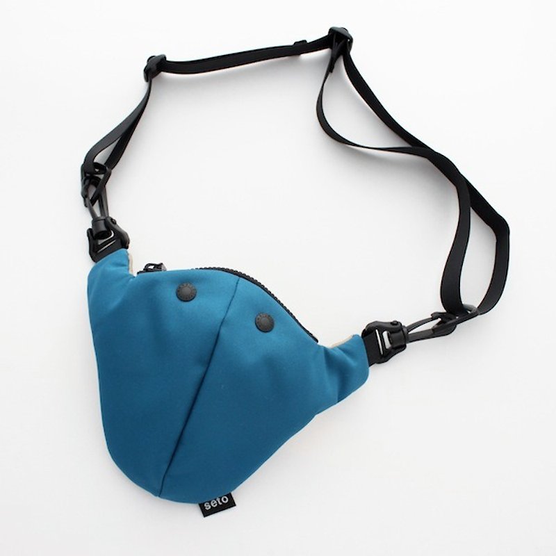 The creature bag　small　Hime-sagari　blue beige - 侧背包/斜挎包 - 聚酯纤维 蓝色
