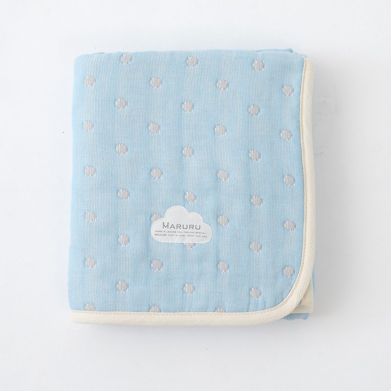 MARURU 日本制六层纱被 M  北欧星空 弥月礼/ 婴儿六层纱被 - 婴儿床上用品 - 棉．麻 蓝色