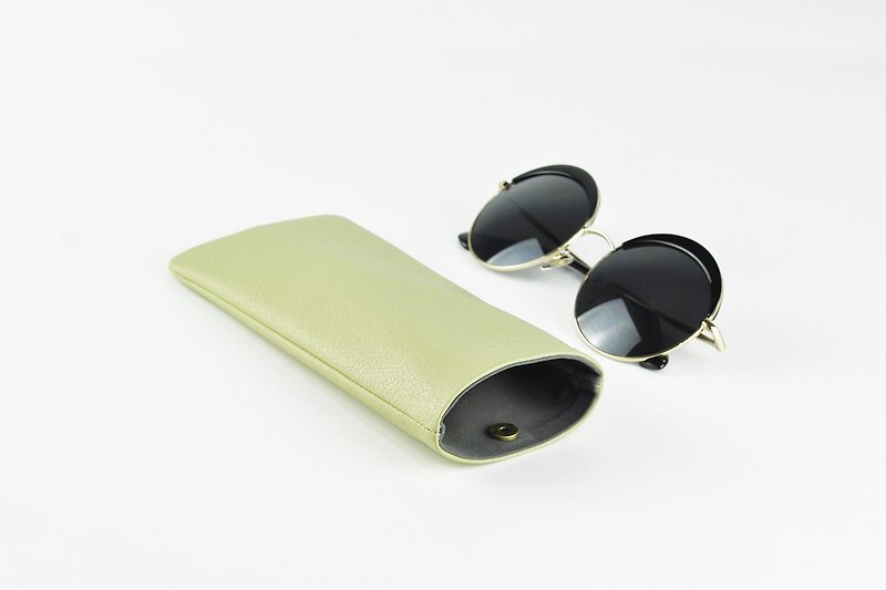 防水眼镜袋 手机套 草绿色 荔枝纹 - 眼镜盒/眼镜布 - 人造皮革 绿色