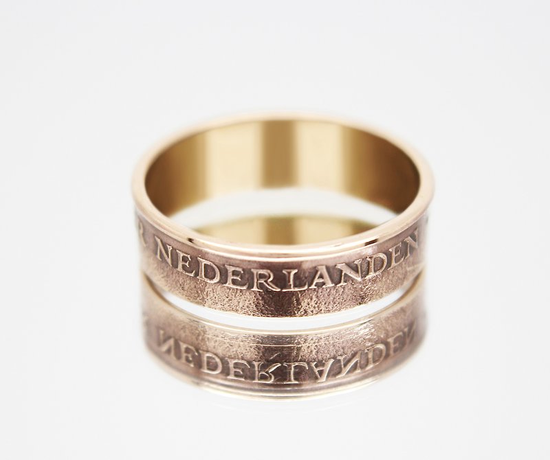 Netherlands Coin Ring 5 cents 1950-1980 coin rings for men coin rings for women - 戒指 - 其他金属 