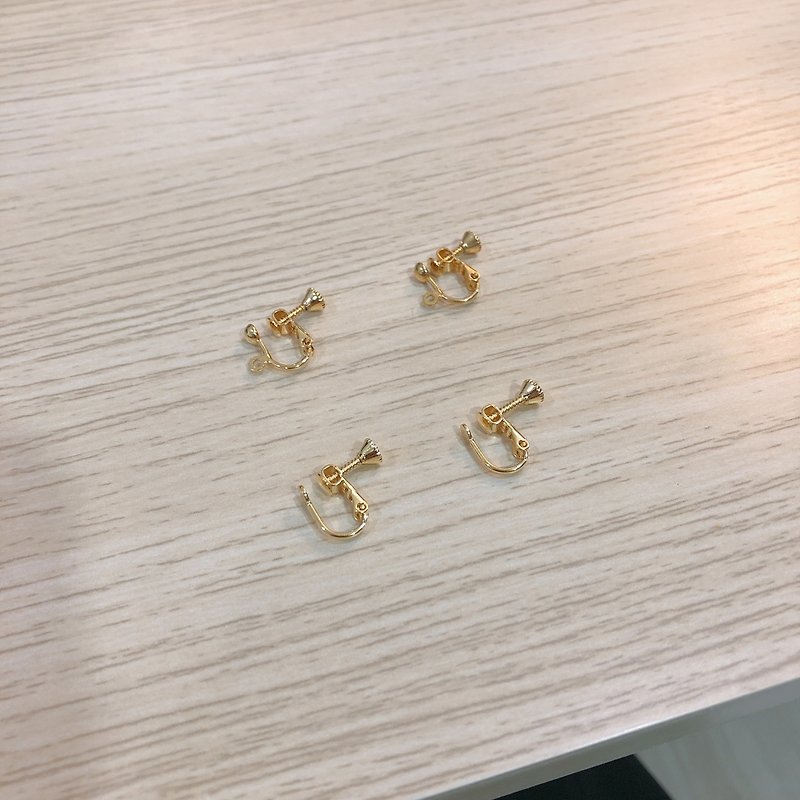 耳夹加购 一组两入 - 耳环/耳夹 - 其他金属 金色