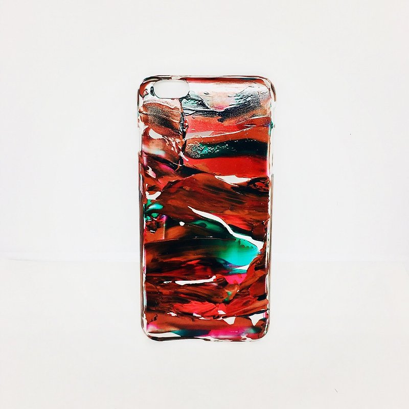 Acrylic 手绘抽象艺术手机壳 | iPhone 6/6s+ |  Reddish - 手机壳/手机套 - 压克力 红色