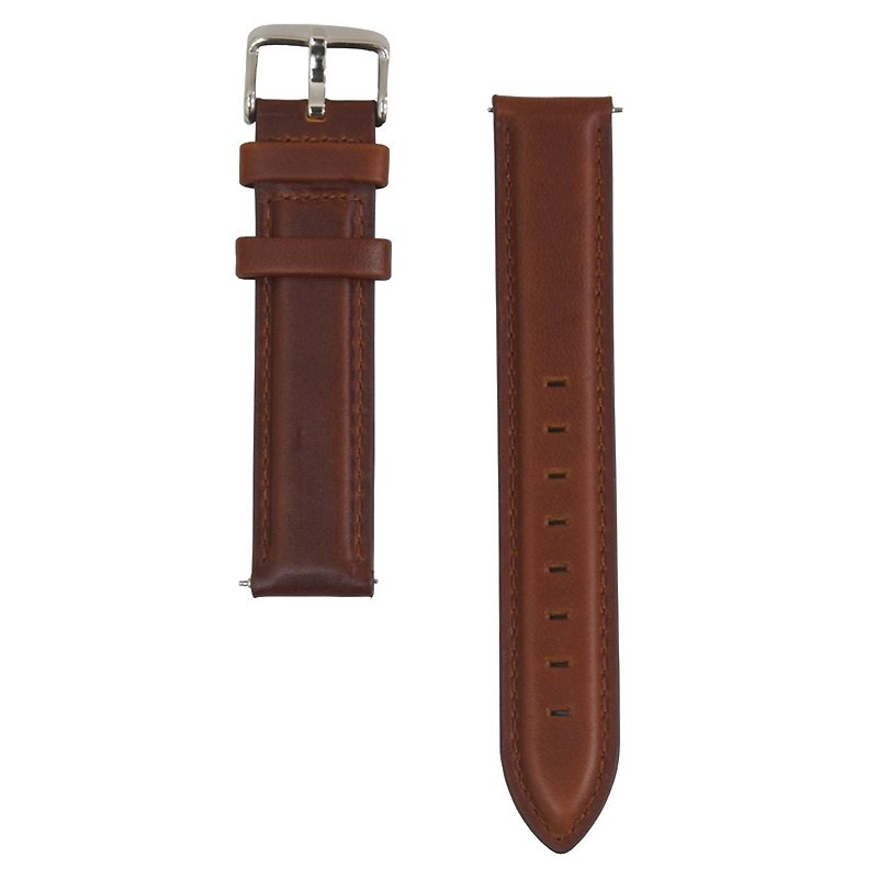 BOND STONE 18mm Genuine leather belt Brown(36mm case only) - 表带 - 真皮 咖啡色
