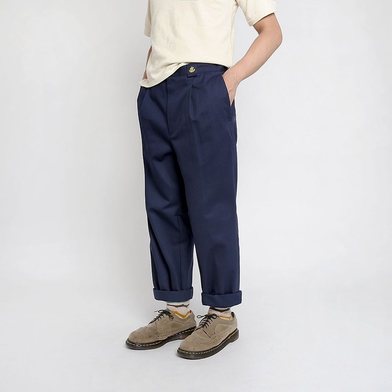 西班牙国家邮政工作裤 / Vintage 古着 - 男士长裤 - 其他材质 蓝色