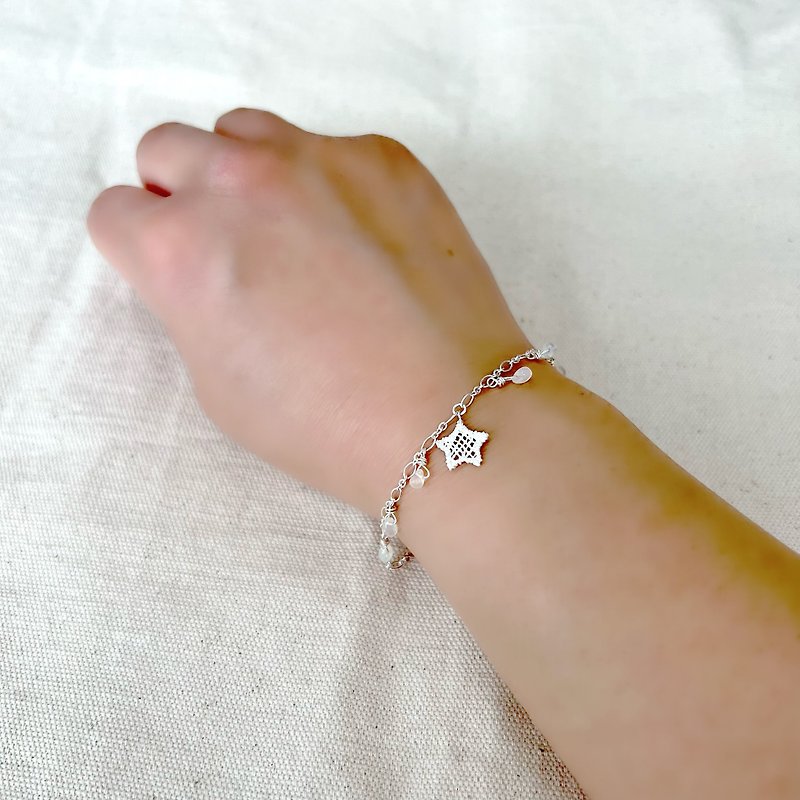star opal bracelet - 手链/手环 - 其他金属 银色