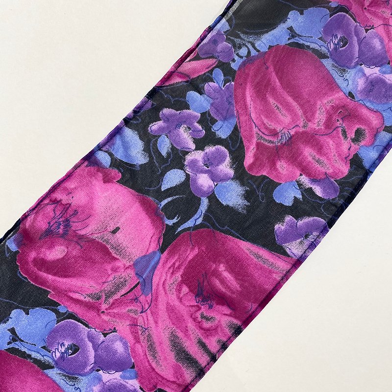 JOJA 日本老布制 领巾 / 发带 - 丝巾 - 聚酯纤维 紫色