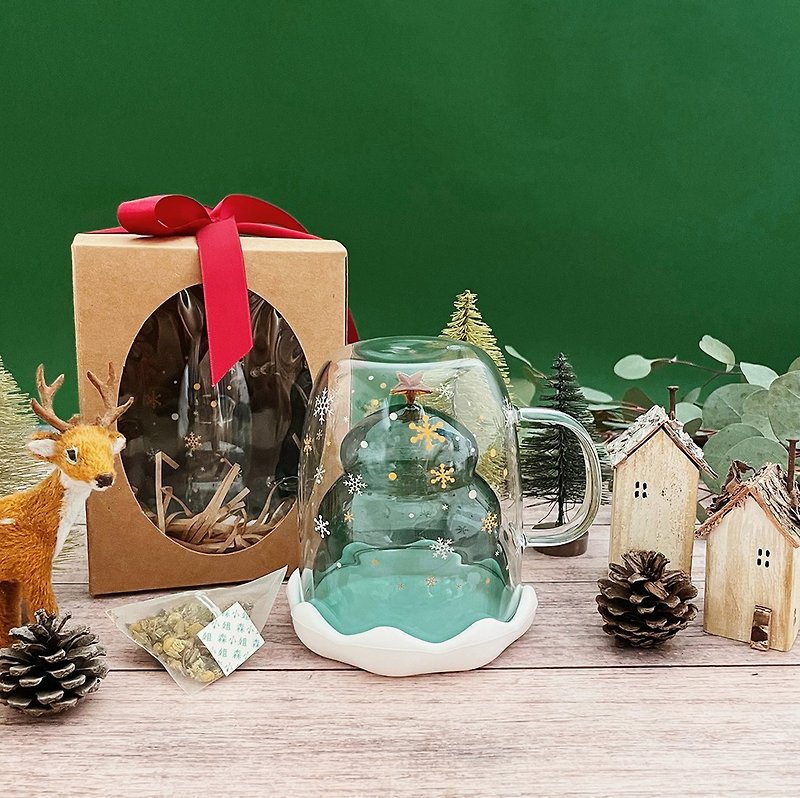 新鲜食材 茶 - | 圣诞礼物・独家礼盒 | 德国茶+许愿星圣诞树玻璃隔热杯交换礼物