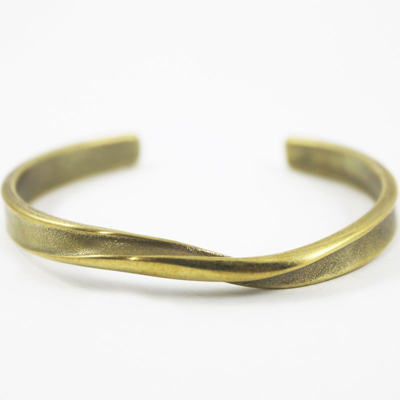 大无限 细版无纹  锻敲黄铜手环 - 手链/手环 - 其他金属 金色