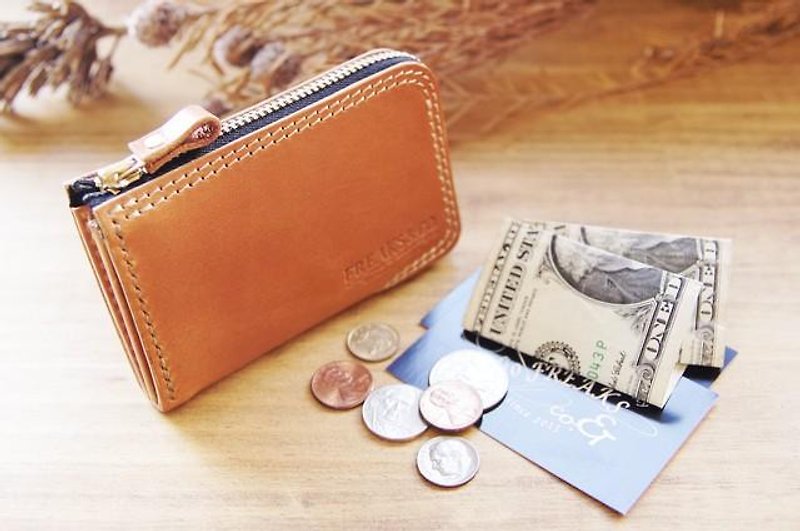 ポケットウォレット(コンパクト財布)キャメル - 皮夹/钱包 - 真皮 