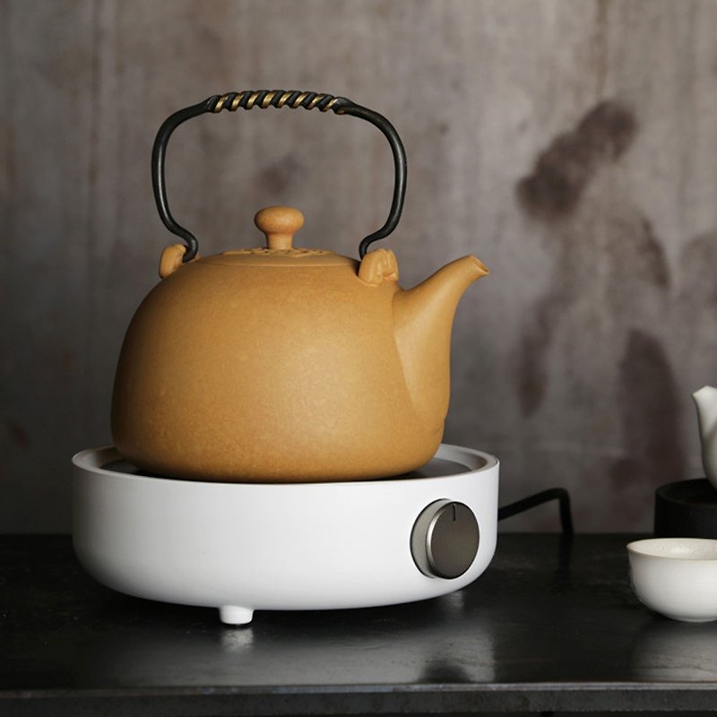 月泉烧水壶-月色(1300ml) - 茶具/茶杯 - 陶 金色